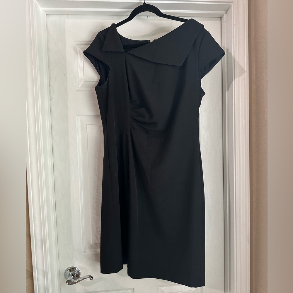 Elegant Asymmetrical Black Dress